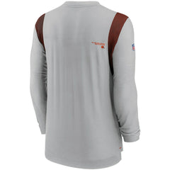 Cleveland Browns Sideline Player UV Performance Long Sleeve T-Shirt Gray | Nike for Sale