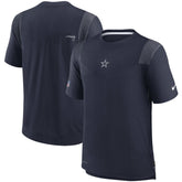 Dallas Cowboys Sideline Player UV Performance T-Shirt Navy | Nike for Sale