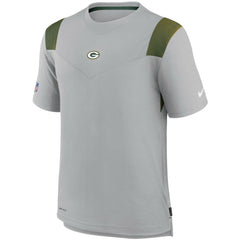 Green Bay Packers Sideline Player UV Performance T-Shirt Gray | Nike for Sale