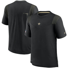 New Orleans Saints Sideline Player UV Performance T-Shirt Black | Nike for Sale