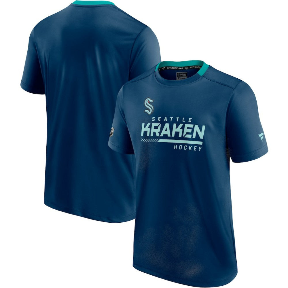 Seattle Kraken Fanatics Authentic Pro Locker Room T-Shirt - Deep Sea Blue - NHL
