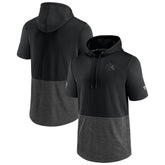 San Jose Sharks Fanatics Authentic Pro Travel and Training Short Sleeve Pullover Hoodie - Black - NHL