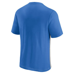 Los Angeles Chargers Throwback Colorblock T-Shirt Powder Blue/Heathered Gray | Fanatics