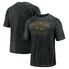 Baltimore Ravens Shade Battle Ready Raglan Space-Dye T-Shirt Black | Fanatics