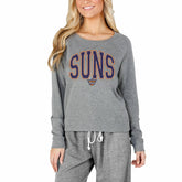 Phoenix Suns Concepts Sport Women's Mainstream Terry Long Sleeve Top Gray - NBA