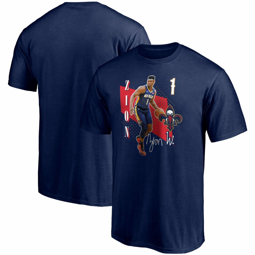 Zion Williamson New Orleans Pelicans Pick & Roll T-Shirt Navy - NBA