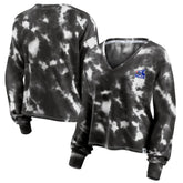 Chicago White Sox Fanatics Women's Tie-Dye V-Neck Pullover Cropped Tee - MLB