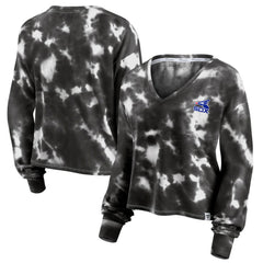 Chicago White Sox Fanatics Women's Tie-Dye V-Neck Pullover Cropped Tee - MLB
