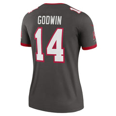 Chris Godwin Tampa Bay Buccaneers Women's Alternate Legend Player Performance Top Pewter | Nike for Sale