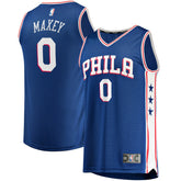 Tyrese Maxey Philadelphia 76ers Fast Replica Jersey Royal Icon Edition - NBA