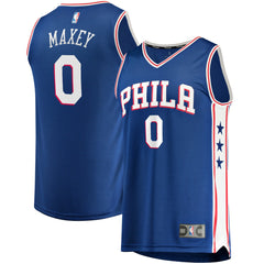 Tyrese Maxey Philadelphia 76ers Fast Replica Jersey Royal Icon Edition - NBA