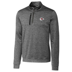 Kansas City Chiefs Cutter & Buck Stealth Quarter-Zip Jacket Gray | NFL