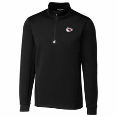 Kansas City Chiefs Cutter & Buck Traverse Quarter-Zip Pullover Jacket Black | NFL