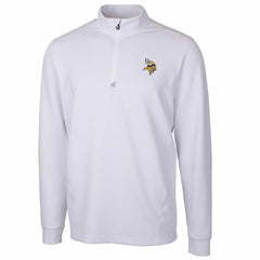 Minnesota Vikings Cutter & Buck Traverse Quarter-Zip Pullover Jacket White | NFL