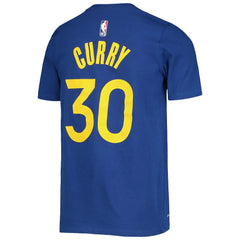 Stephen Curry Golden State Warriors Youth Logo Name & Number Performance T-Shirt Royal - NBA