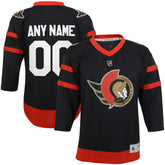 Ottawa Senators Youth Home Replica Custom Jersey - Black - NHL
