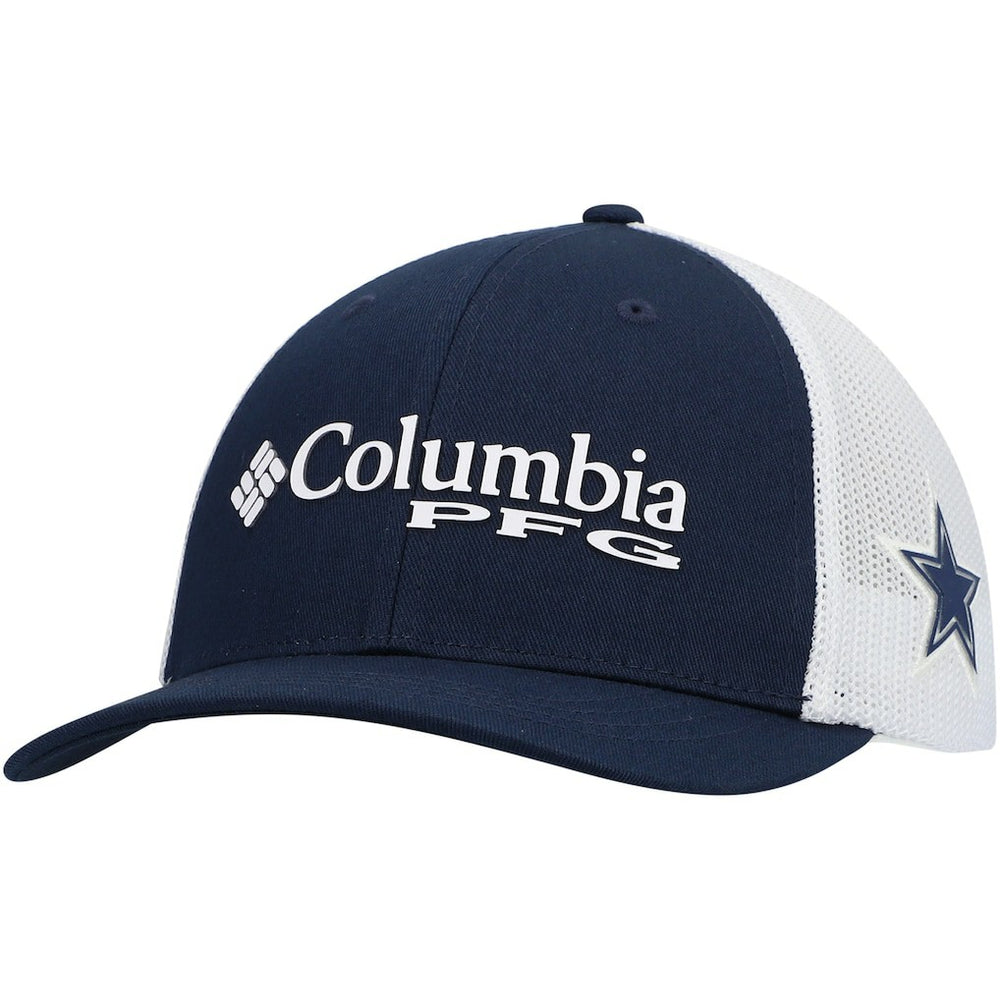 Dallas Cowboys Youth PFG Mesh Snapback Hat Navy | Columbia