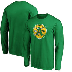 Athletics Cooperstown Collection Huntington Logo Long Sleeve T-Shirt - MLB