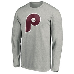 Philadelphia Phillies Cooperstown Collection Huntington Logo Long Sleeve T-Shirt - MLB