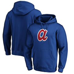 Atlanta Braves Cooperstown Collection Huntington Logo Fitted Pullover Hoodie - MLB