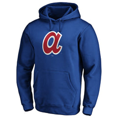 Atlanta Braves Cooperstown Collection Huntington Logo Fitted Pullover Hoodie - MLB