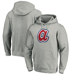Atlanta Braves Cooperstown Collection Huntington Logo Fitted Pullover Hoodie - MLB