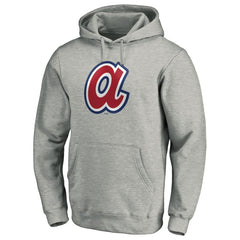 Atlanta Braves Cooperstown Collection Huntington Logo Fitted Pullover Hoodie - MLB