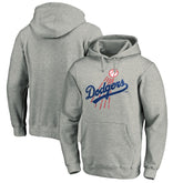 Los Angeles Dodgers Cooperstown Collection Huntington Logo Fitted Pullover Hoodie - MLB