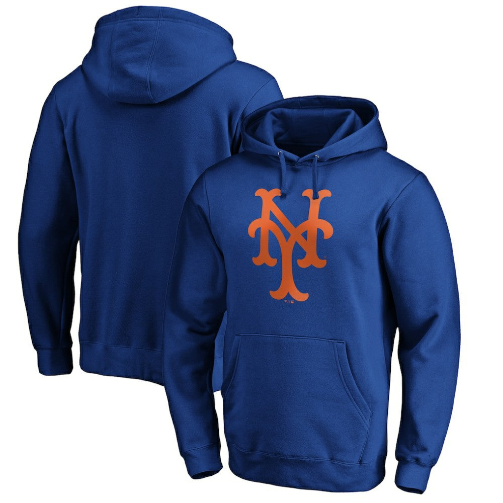 New York Mets Cooperstown Collection Huntington Logo Fitted Pullover Hoodie - MLB