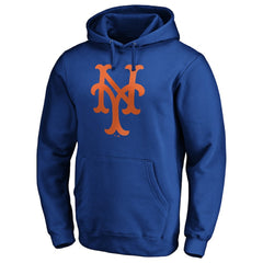 New York Mets Cooperstown Collection Huntington Logo Fitted Pullover Hoodie - MLB