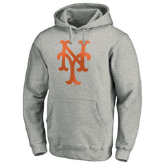 New York Mets Cooperstown Collection Huntington Logo Fitted Pullover Hoodie - MLB