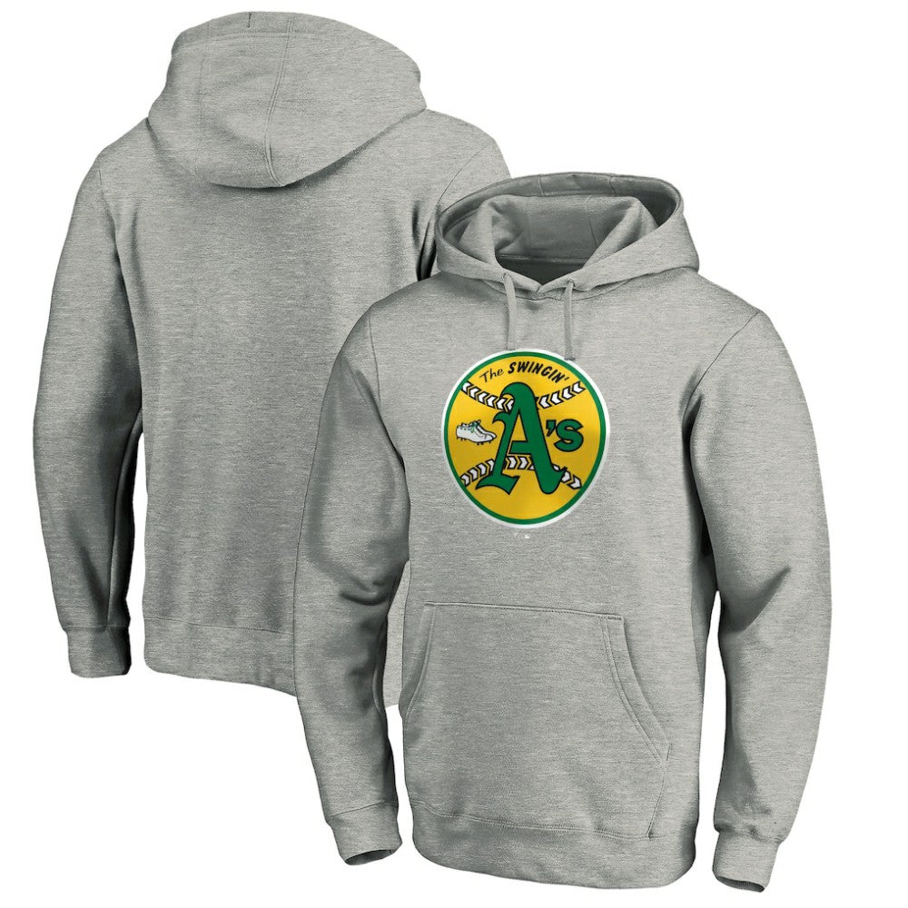 Athletics Cooperstown Collection Huntington Logo Fitted Pullover Hoodie - MLB