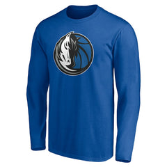 Dallas Mavericks Playmaker Personalized Name & Number Long Sleeve T-Shirt Blue - NBA