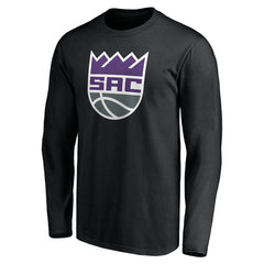 Sacramento Kings Playmaker Personalized Name & Number Long Sleeve T-Shirt Black - NBA