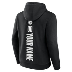 Brooklyn Nets Playmaker Personalized Name & Number Pullover Hoodie Black - NBA