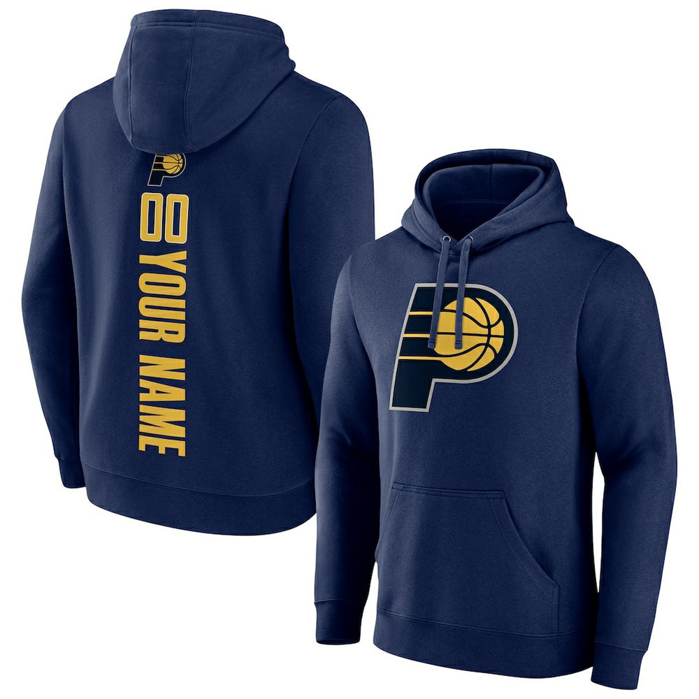 Indiana Pacers Playmaker Personalized Name & Number Pullover Hoodie Navy - NBA