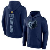 Memphis Grizzlies Playmaker Personalized Name & Number Pullover Hoodie Navy - NBA