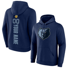 Memphis Grizzlies Playmaker Personalized Name & Number Pullover Hoodie Navy - NBA