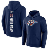 Oklahoma City Thunder Playmaker Personalized Name & Number Pullover Hoodie Navy - NBA