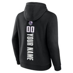 Sacramento Kings Playmaker Personalized Name & Number Pullover Hoodie Black - NBA