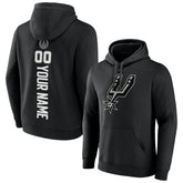 San Antonio Spurs Playmaker Personalized Name & Number Pullover Hoodie Black - NBA