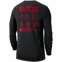 Toronto Raptors 75th Anniversary Courtside Element Long Sleeve T-Shirt Black - NBA