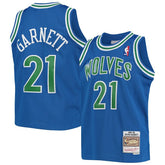 Kevin Garnett Minnesota Timberwolves Youth 1995-96 Hardwood Classics Swingman Jersey Blue - NBA