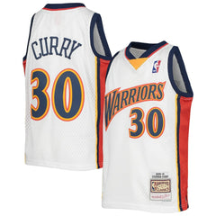 Stephen Curry Golden State Warriors Youth 2009-10 Hardwood Classics Swingman Jersey White - NBA