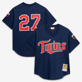 David Ortiz Minnesota Twins Mitchell & Ness 2002 Cooperstown Collection Mesh Batting Practice Jersey - MLB