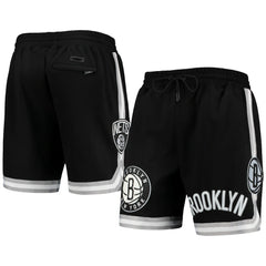 Brooklyn Nets Pro Standard Chenille Shorts Black - NBA