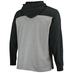 Las Vegas Raiders '47 Franklin Wooster Long Sleeve Hoodie T-Shirt Heathered Gray/Black | 47 brand