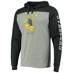 Pittsburgh Steelers '47 Franklin Wooster Throwback Long Sleeve Hoodie T-Shirt Heathered Gray | 47 brand