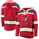 Tampa Bay Buccaneers '47 Lacer V-Neck Pullover Hoodie Red | 47 brand