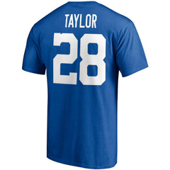 Jonathan Taylor Indianapolis Colts Player Icon Name & Number T-Shirt Royal | Fanatics